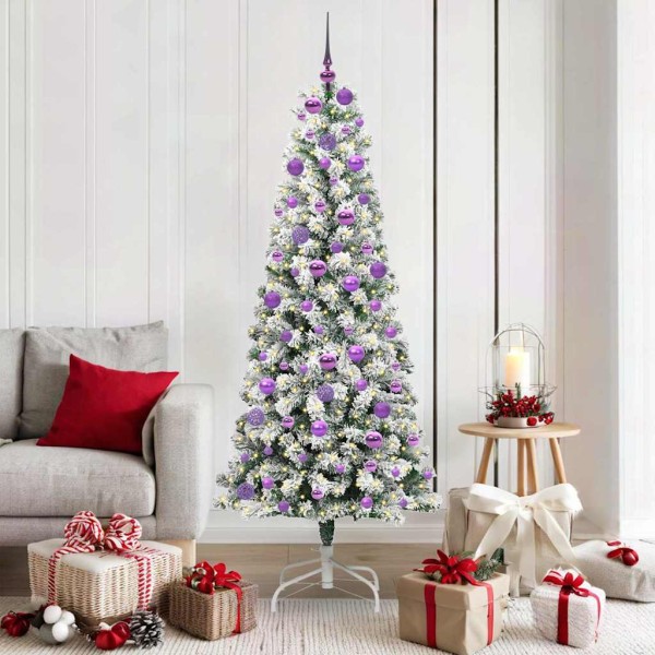 Artificial Folding Christmas Eglute Green and white 180 cm