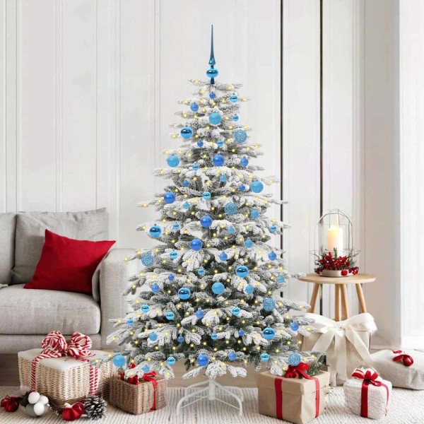 Artificial Folding Christmas Eglute White 180 cm PE and PVC