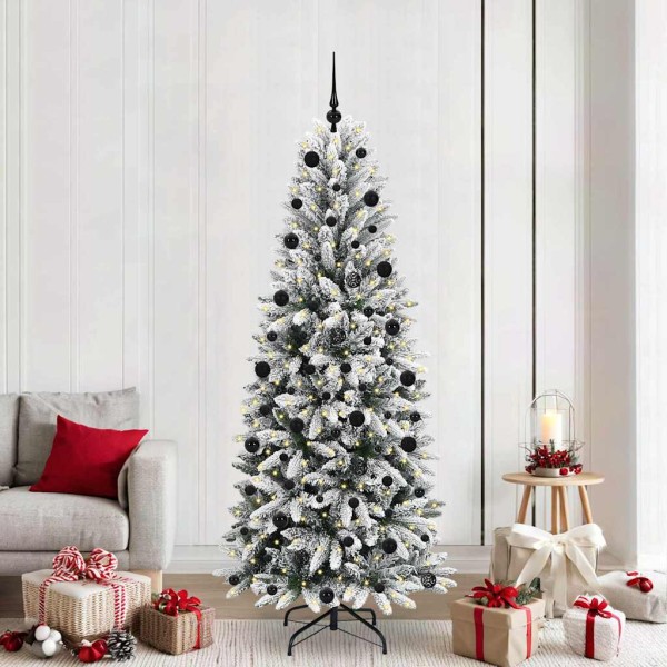 Christmas tree with 300 LED s stand White 210 cm