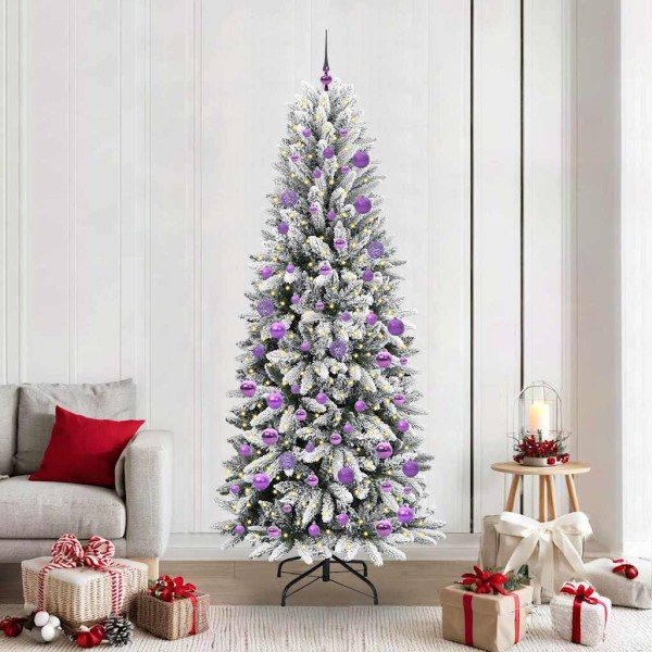 Christmas tree with 300 LED s stand White 210 cm