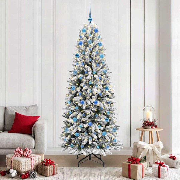 Christmas tree with 300 LED s stand White 210 cm