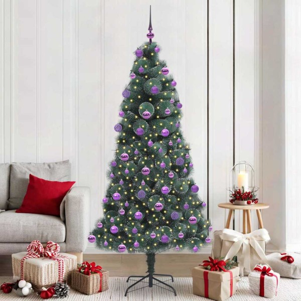 Artificial Christmas tree with a set of balls