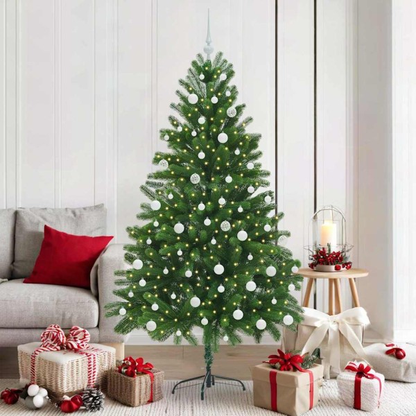 Christmas tree with 300 LED s stand Green 180 cm PE