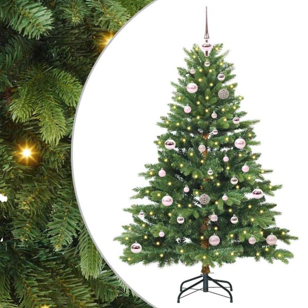Christmas tree with 150 LED green 150 cm PE and PVC