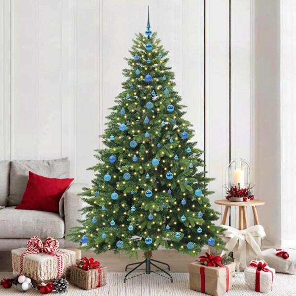 Christmas tree with 300 LED Green 210 cm PE and PVC