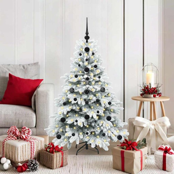 Artificial Christmas tree with 150 LED White 120 cm PE and PVC