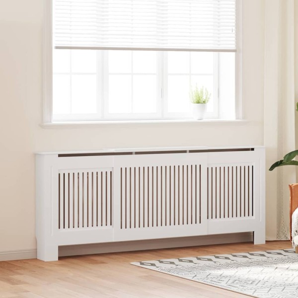 Radiator cover 2 pcs White 205 x 20,5 x 81,5cm