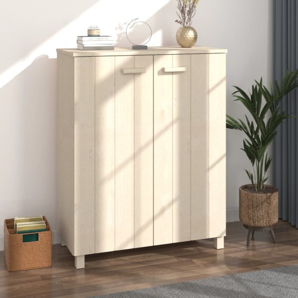 Shoe cabinet HAMAR, honey brown, 85x40x108cm, pine array
