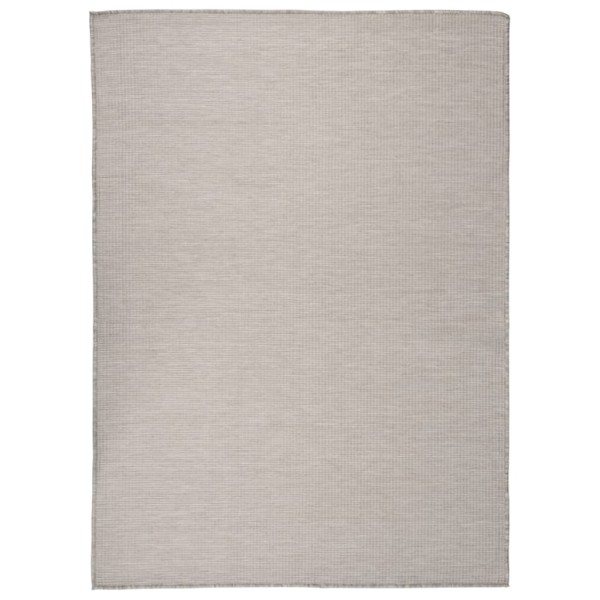 Outdoor mat, light grey, 200x280cm, flat plaiting