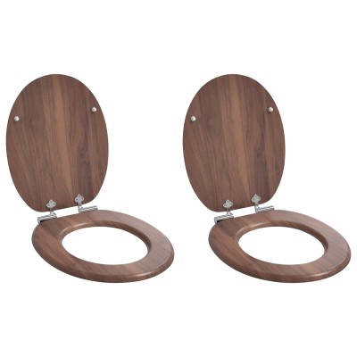 Tualeto sėdynė 2 pcs Ruda...