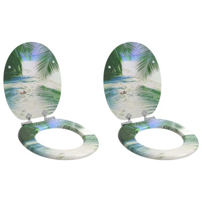 Toilet seat 2 pcs Green 44...