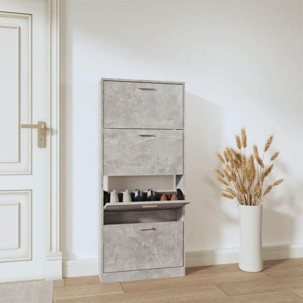 Bathroom, concrete gray, 59x17x150cm