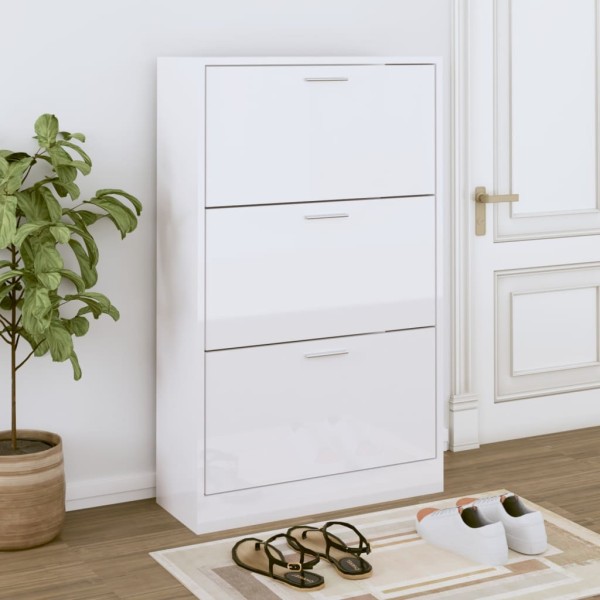 Bathroom, white, 63x24x103cm, processed wood, glossy