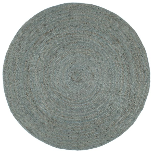carpet, green, 210cm, jute, circular, handmade