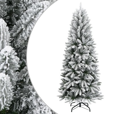 Christmas tree with snow,...