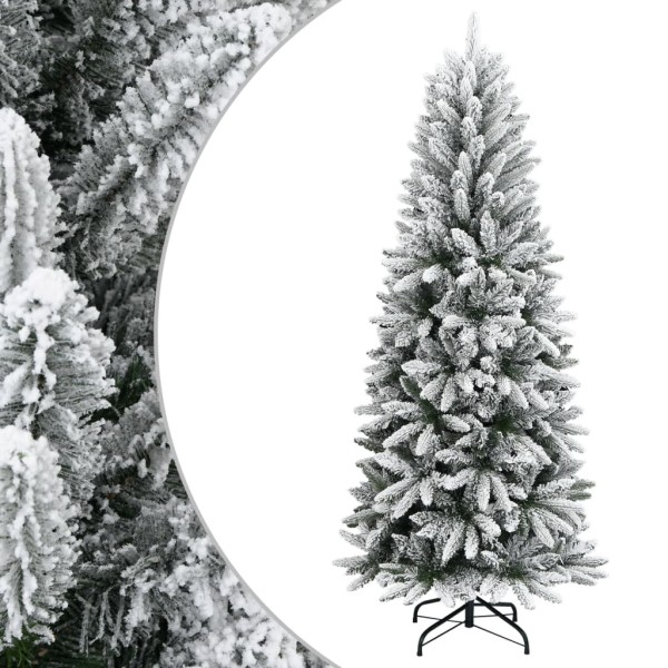 Christmas tree with snow, 210cm, PVC and PE