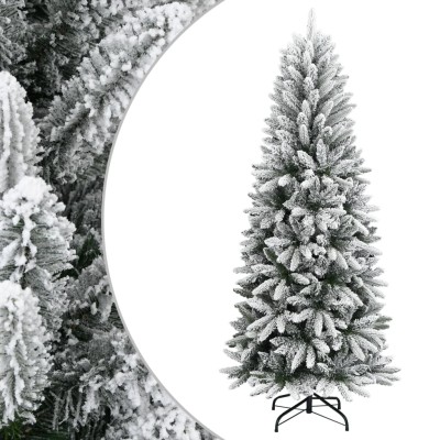 Christmas tree with snow,...