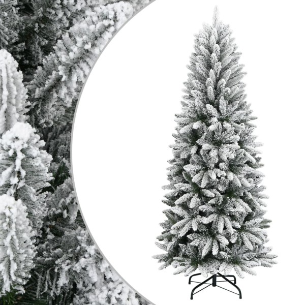 Christmas tree with snow, 240cm, PVC and PE