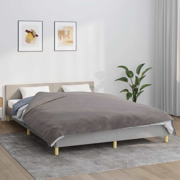 Heavy duvet with cover, grey, 200x225cm, fabric, 9kg