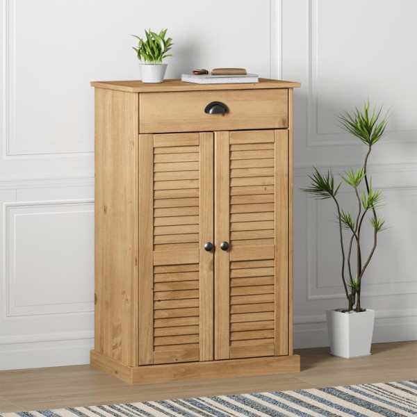 Shoe cabinet VIGO, 60x35x96cm, pine wood array