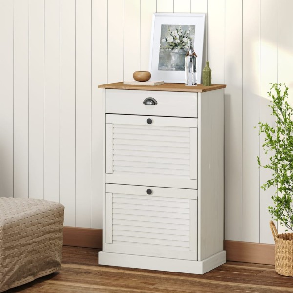 Shoe cabinet VIGO, white, 60x35x96cm, pine wood array