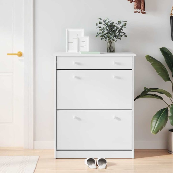 shoe cabinet ALTA, white, 77x35x96cm, pine wood array
