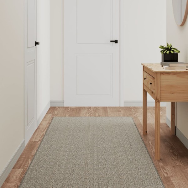 Carpet- track, platinum, 80x400cm, imitation of sisal
