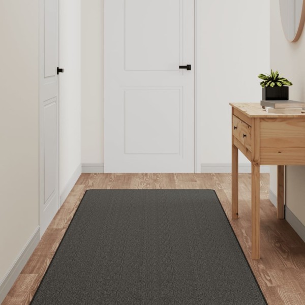 Carpet- track, anthracite color, 80x400cm, sisal imitation