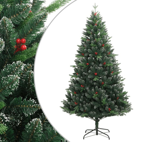 Christmas tree with articulated branches / berries, 180cm