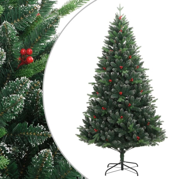 Christmas tree with articulated branches / berries, 240cm