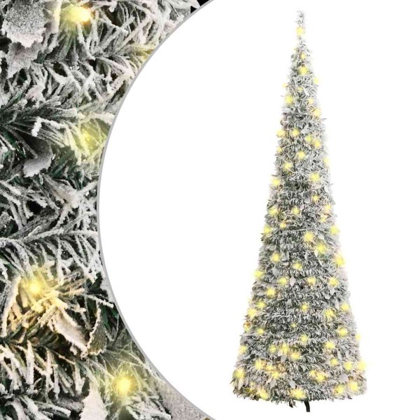 Christmas tree with snow, 180cm, 150 LED