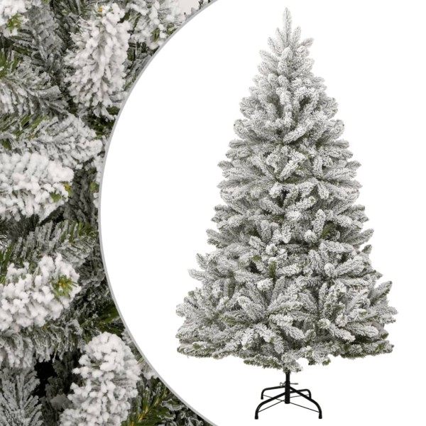 Artificial Christmas tree with articulated branches, 210cm, snow-covered