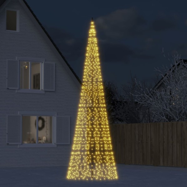 LED Christmas tree on the flag mast 1534 LED warmly white