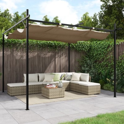 Pergola with retractable...