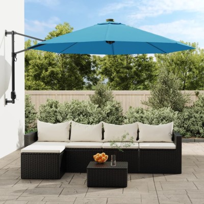 Wall-mounted umbrella with...