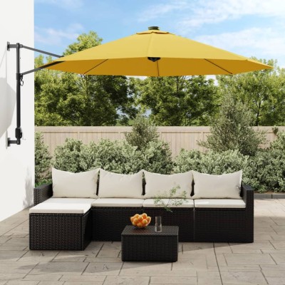 Wall-mounted umbrella with...