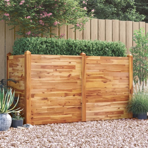 High garden bed, 160x60x84cm, acacia wood array