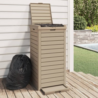 Outdoor rubbish box, light...