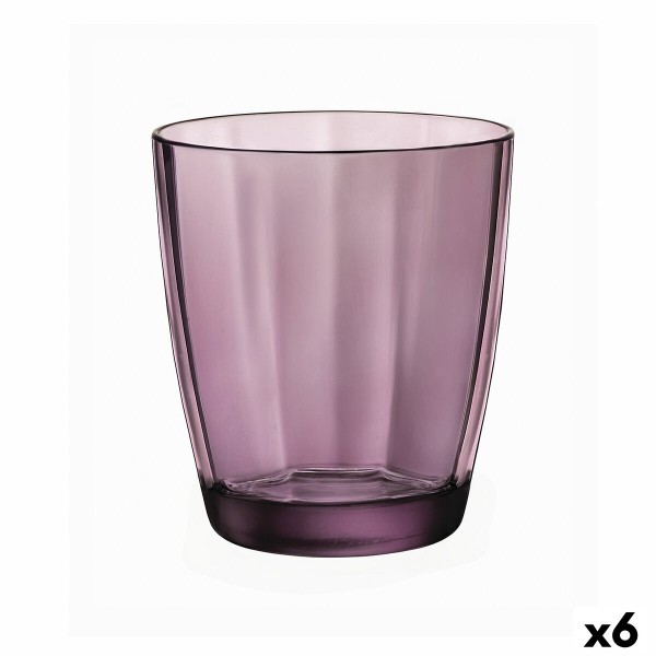 Glass Bormioli Rocco Pulsar Purple Glass 390 ml (6 Units) (Pack 6x)