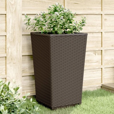 Garden beds, 4pcs., brown,...
