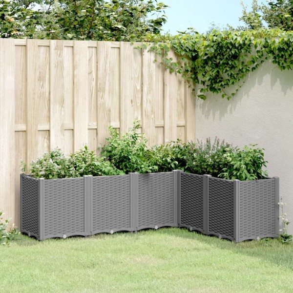 Garden trough, light grey, 160x120x53cm, PP