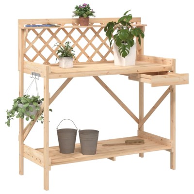 Planting table with trim,...