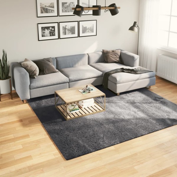Carpet HUARTE, anthracite, 240x240 cm, short bristles
