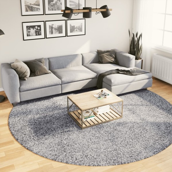 Shaggy carpet PAMPLONA, blue, 280cm in diameter
