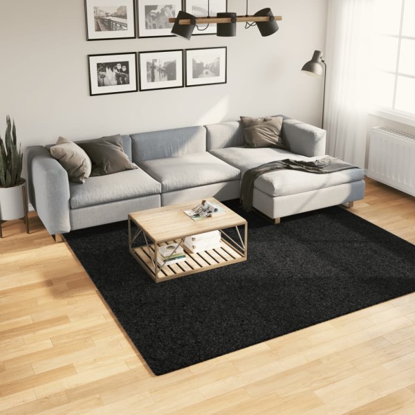 carpet OVIEDO, black, 240x240cm, short bristles