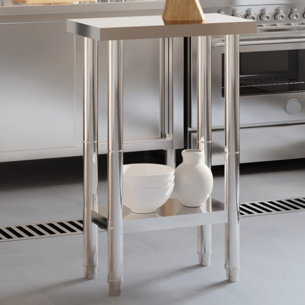 Kitchen Desktop, 55x55x85cm, stainless steel
