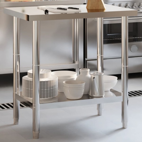 Kitchen Desktop, 82,5x55x85cm, stainless steel