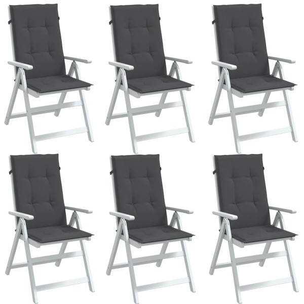Corp cushions, 6pcs., anthracite, 120x50x4cm, fabric