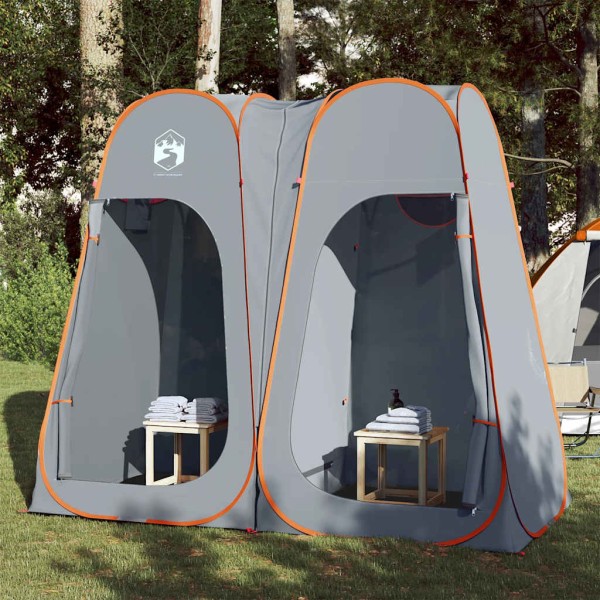 Privacy-providing tent, gray / orange, available