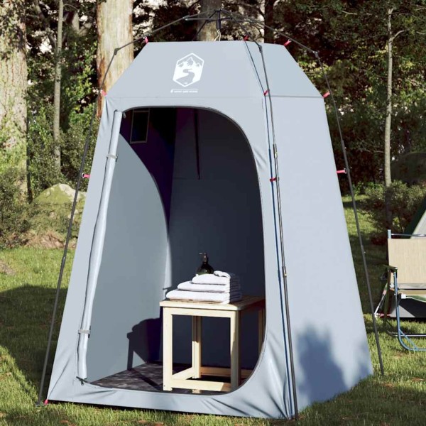 Privacy-giving tent, gray, quick release